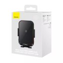 Support de téléphone de voiture Baseus Halo avec chargeur à induction 15W pour une feuille de papier noir (SUDD000001)