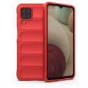 Coque Magic Shield Case pour Samsung Galaxy A12 coque blindée souple rouge