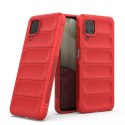 Coque Magic Shield Case pour Samsung Galaxy A12 coque blindée souple rouge