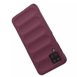 Coque Magic Shield Case pour Samsung Galaxy A12 housse blindée élastique bordeaux