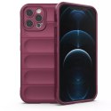 Coque Magic Shield Case pour iPhone 12 Pro Max coque blindée élastique en bordeaux