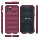 Coque Magic Shield Case pour iPhone 12 Pro Max coque blindée élastique en bordeaux