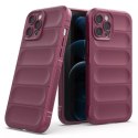 Coque Magic Shield Case pour iPhone 12 Pro Max coque blindée élastique en bordeaux