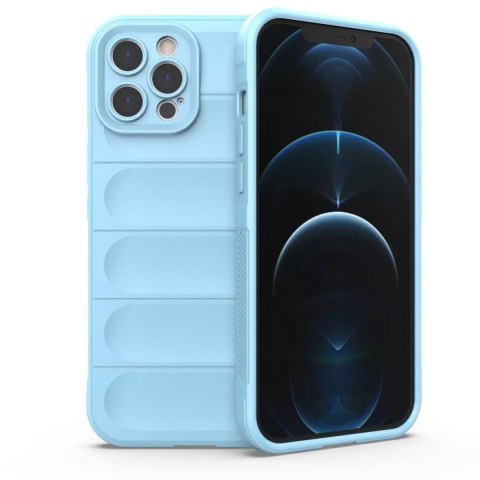 Coque Magic Shield Case pour iPhone 12 Pro Max coque blindée souple bleu clair