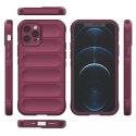 Coque Magic Shield Case pour iPhone 12 Pro coque blindée élastique en bordeaux