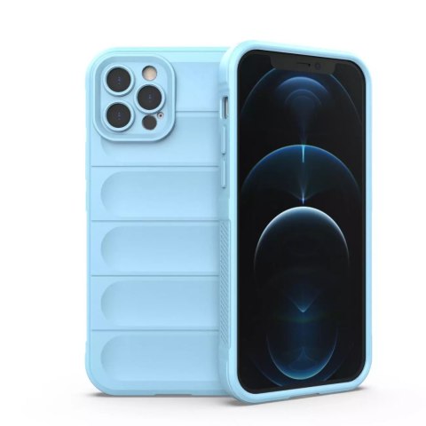 Coque Magic Shield Case pour iPhone 12 Pro coque souple blindée bleu clair