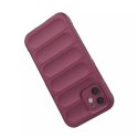 Coque Magic Shield Case pour iPhone 12 coque blindée élastique bordeaux