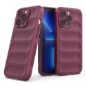 Coque Magic Shield Case pour iPhone 13 Pro manchon blindé élastique bordeaux