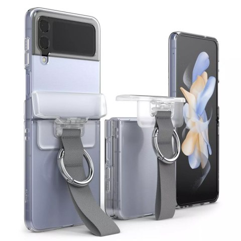 Cache charnière Ringke pour Samsung Galaxy Z Flip 4 / Flip 3 transparent / gris foncé (HG666192RS)