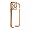 Coque Fashion pour Samsung Galaxy A12 5G Gold Frame Gel Cover Gold