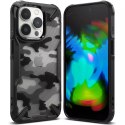 Ringke Fusion X Design Case Armor Cover avec cadre pour iPhone 14 Pro Max Noir Camo Noir (FX647E73)