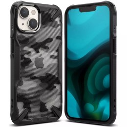 Ringke Fusion X Design blindée avec cadre pour iPhone 14 Black Camo Black (FX635E73)