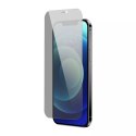 Verre trempé Baseus 2x pour iPhone 12 Pro Max Privacy Anti Spy (privatisation) avec un cache pour le haut-parleur + positionneur