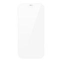 Verre trempé Baseus 2x pour iPhone 12 Pro Max avec couvercle de haut-parleur + positionneur (SGBL060802) (compatible avec les ét