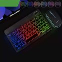 Klawiatura Bezprzewodowa Alogy RGB LED Bluetooth iOS/Android/Windows Czarna