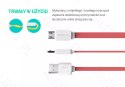 Kabel ROCK Micro USB Płaski 100cm Szary