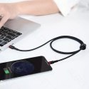 Kabel nylonowy Baseus Cafule USB-C Lightning PD 1m Czarny/czerwony