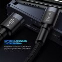 Kabel nylonowy Baseus Cafule USB-C Lightning PD 1m Czarny/szary