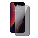 Baseus 0,23mm Anti Spy Full Screen Glass 2x verre trempé pour iPhone 13 mini protecteur d&#39;écran avec cadre noir (SGQP020301)