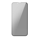 Baseus 0,23mm Anti Spy Full Screen Glass 2x verre trempé pour iPhone 13 mini protecteur d&#39;écran avec cadre noir (SGQP020301)