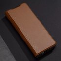 Dux Ducis Bril pour Samsung Galaxy Z Fold4 avec support portefeuille à rabat marron