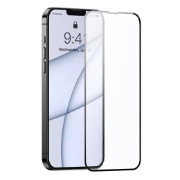 Verre de porcelaine plein écran Baseus mm 2x verre trempé en porcelaine pour iPhone 13 Pro Max plein écran avec cadre noir (SGQP