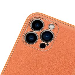 Coque élégante Dux Ducis Yolo en TPU souple et cuir PU pour iPhone 13 Pro Max orange