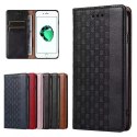 Étui à sangle aimantée pour iPhone SE 2022 / SE 2020 / iPhone 8 / iPhone 7 pochette portefeuille + mini lanière pendentif noir