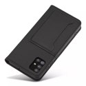 Étui pour cartes magnétiques pour Xiaomi Redmi Note 11 Pro Pouch Wallet Card Holder Noir