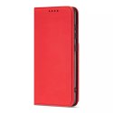 Étui pour cartes magnétiques pour Xiaomi Redmi Note 11 Pro Pouch Wallet Card Holder Rouge