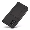 Étui pour cartes magnétiques pour Xiaomi Redmi Note 11 pochette porte-cartes porte-cartes noir