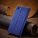 Magnet Fancy Case Case pour iPhone SE 2022 / SE 2020 / iPhone 8 / iPhone 7 Cover Card Wallet Card Stand Bleu