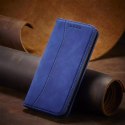 Magnet Fancy Case Case pour iPhone SE 2022 / SE 2020 / iPhone 8 / iPhone 7 Cover Card Wallet Card Stand Bleu