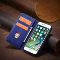 Magnet Fancy Case Case pour iPhone SE 2022 / SE 2020 / iPhone 8 / iPhone 7 Cover Card Wallet Card Stand Bleu