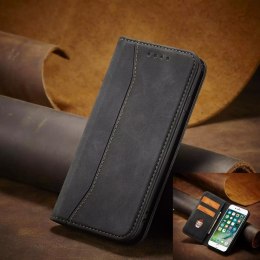 Magnet Fancy Case Case pour iPhone SE 2022 / SE 2020 / iPhone 8 / iPhone 7 Pouch Wallet Card Holder Noir