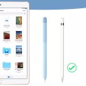 Stoyobe étui coloré pour Apple Pencil 1 étui stylet superposé bleu