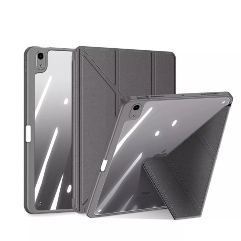 Dux Ducis Magi pour iPad Air (5ème génération) / (4ème génération) smart cover avec support et rangement pour Apple Pencil gris