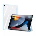 Dux Ducis Copa pour iPad 10.2&#39;&#39; 2021/2020/2019 smart cover avec support bleu