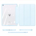 Dux Ducis Copa pour iPad 10.2&#39;&#39; 2021/2020/2019 smart cover avec support bleu