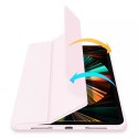 Dux Ducis Copa pour iPad Pro 12.9&#39;&#39; 2021/2020/2018 smart cover avec support rose