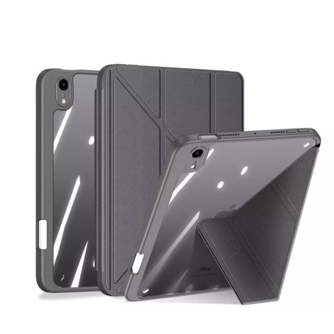 Dux Ducis Magi pour iPad mini 2021 smart cover avec support et rangement pour Apple Pencil gris