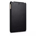 ICarer Leather Folio case for iPad mini 5 leather cover smart case noir (RID800-BK)