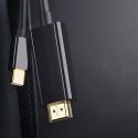 Kabel przewód Alogy adapter HDMI 2.1 na USB-C Type-C HDTV 4K 2m Czarny