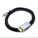 Kabel przewód Alogy adapter HDMI 2.1 na USB-C Type-C HDTV 4K 2m Czarny