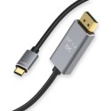 Kabel przewód Alogy adapter HDMI 2.1 na USB-C Type-C HDTV 4K 2m Czarny