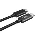 Kabel przewód Alogy adapter HDMI 2.1 na USB-C Type-C HDTV 4K 2m Czarny