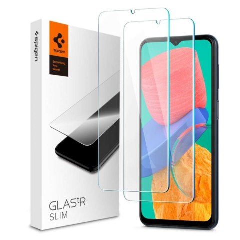 2x Szkło Hartowane Spigen Glas.TR Slim do Samsung Galaxy M23/ M33 5G