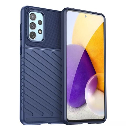 Coque blindée souple Thunder Case pour Samsung Galaxy A73 bleu