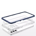 Coque transparente 3 en 1 pour Samsung Galaxy A13 5G Frame Gel Cover Bleu