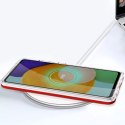Coque transparente 3 en 1 pour Samsung Galaxy A13 5G Frame Gel Cover Rouge